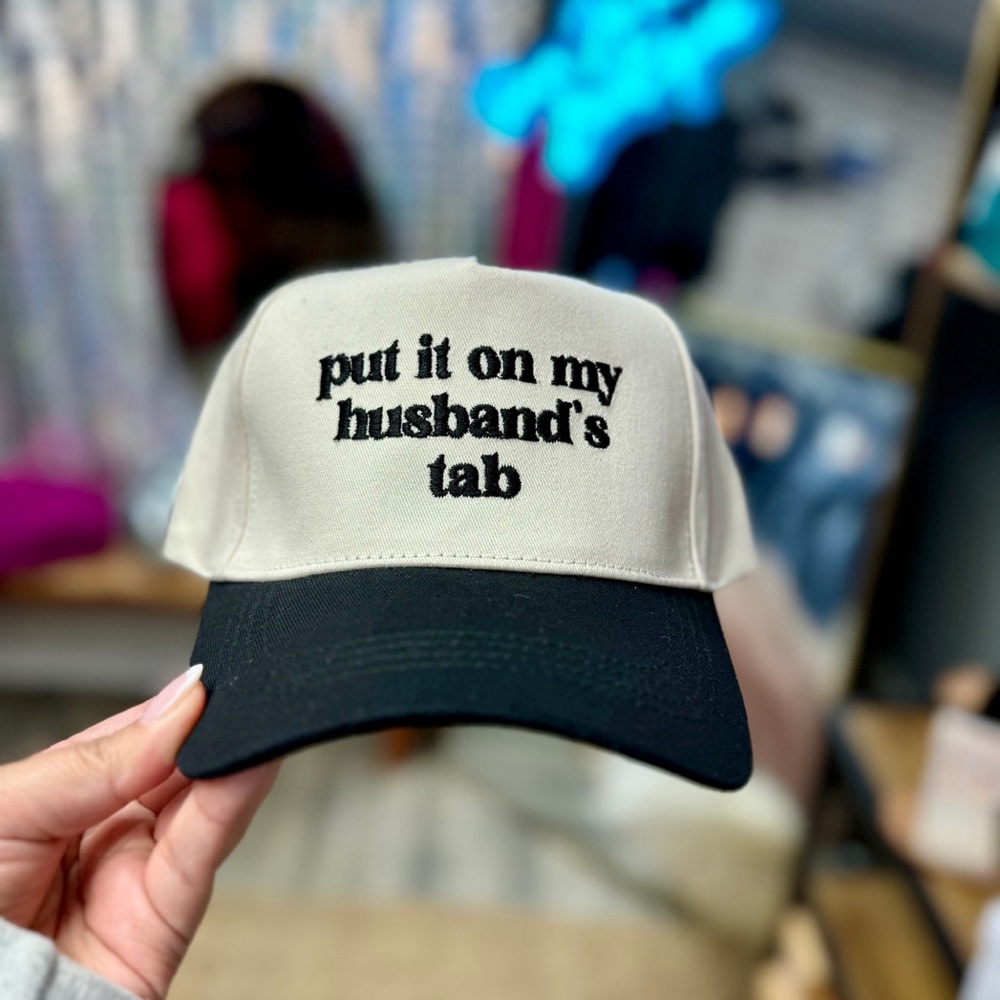 Black and White Cap with Fun Text